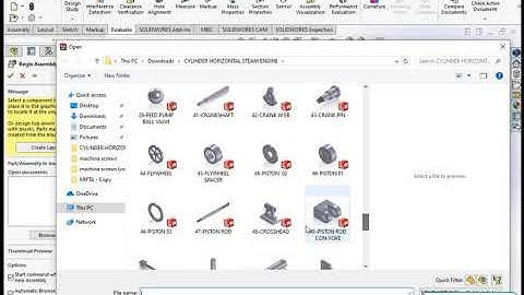 TUTORIAL SOLIDWORKS 06 ASSEMBLY END EDIT PART-STEAM ENGINE WITH SLIDE VALVE