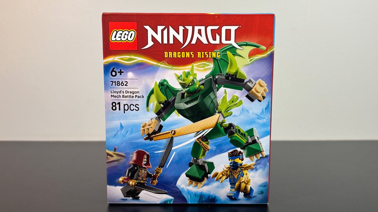 Early Lego Ninjago 71862 Lloyd's Dragon Mech Battle Pack Review