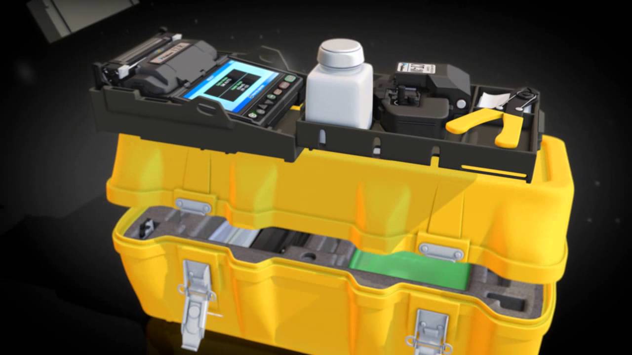 Fujikura 12R Ribbon Fiber Fusion Splicer - YouTube