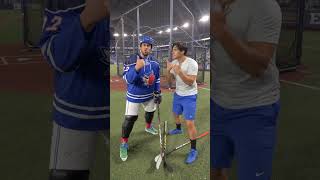 Okamoto and George Springer try hockey and do a routine plan. #baseball #funny #fyp #ai