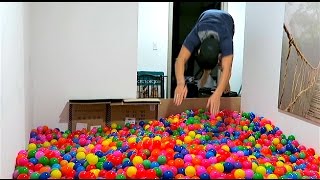 INDOOR BALL PIT DIVING!!