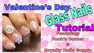 Valentine’s Day Glass Nails Video Tutorial