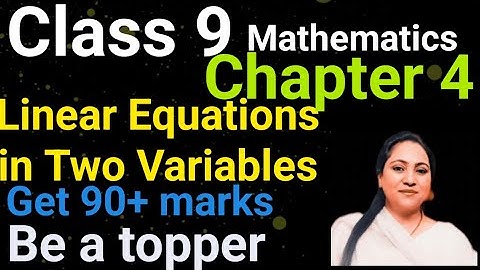 Class 9, Mathematics, Exercise 4.1, Linear Equations in Two Variables, 2024-25, latest