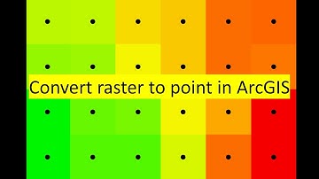 How to convert raster to point in ArcGIS