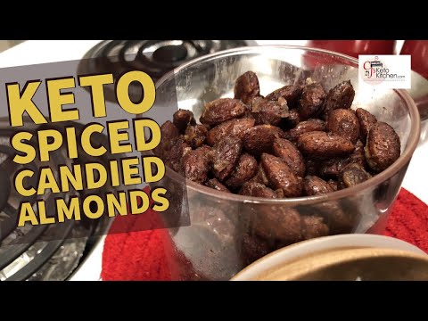 Keto Spiced Candied Almonds - Sugar-Free #ketorecipes #ketodiet #weightloss #ketoholidayrecipes