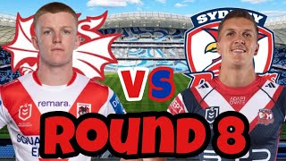 St George Illawarra Dragons vs Sydney Roosters NRL Round 8 Livestream Reaction