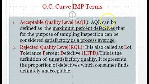 Chapter 03 Vedio 09 Single Double Sampling Plan OC Curve