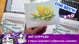 Five Below Water Color Markers Review and test art