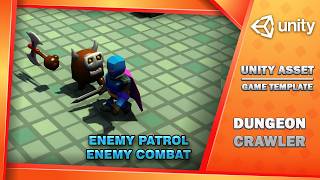 Dungeon Crawler Enemy Combat & Patrol Gameplay | Unity Adventure RPG Template