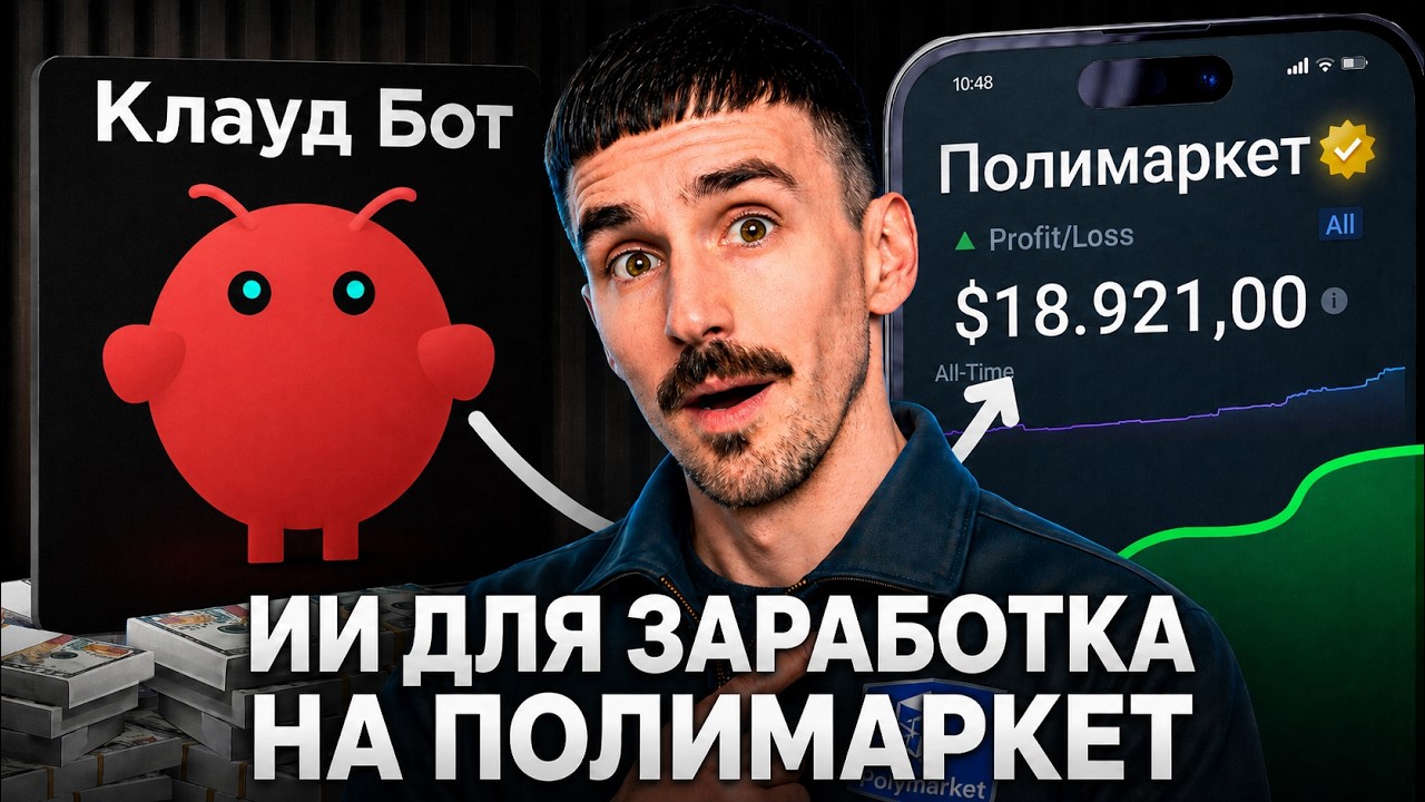 🧠КЛАУД БОТ + ПОЛИМАРКЕТ: Моя Связка Для Заработка: video thumbnail