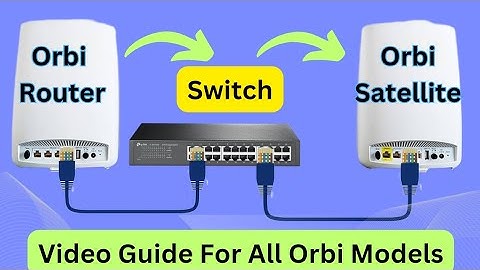 How to connect Ethernet Switch to Netgear Orbi Mesh System | Video Works for all Orbi Mesh Systems |