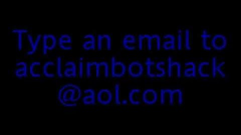 Free acclaim coins and gigas for acclaim bots