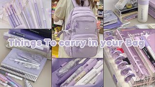 things you should keep in your school bag ♡ | school bags essentials screenshot 4