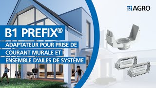 B1 Prefix Adaptateur Pour Prise Decourant Murale Et Ensemble Dailes De Système