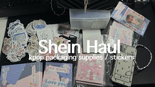 ୨﹕ shein haul unboxing › stickers, phone case, kpop packaging supplies ✿
