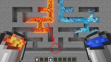 Realistic Lava vs Water in Maze (what will happen?) - BIG Compilation