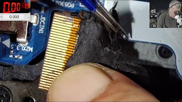 Burned screen connector, easy to be fixed without replacing the screen cable