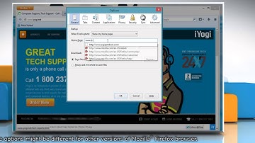 How to Change Home Page in Mozilla® Firefox