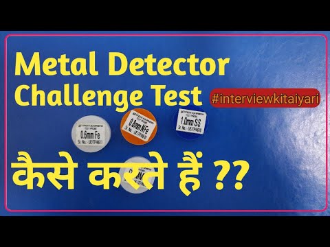 Metal Detector Challenge Test|Metal Detector used in Pharma-ram