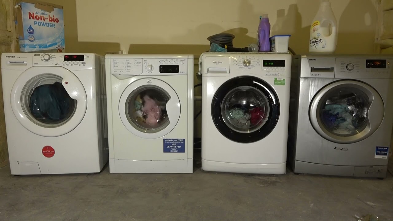 Wash Race No.330 - 60 minute wash / Hoover vs Indesit vs Whirlpool vs Beko
