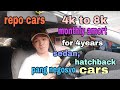 4k to 8k monthly amortization for 4years repossessed cars |sedan, hatchback, pang negosyo cars|