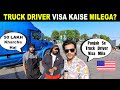 America Desi Truck Driver Life || Indian Punjabi Truck Driver Jobs &amp; Visa In America 2023
