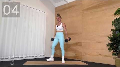 20-MIN TOTAL BODY HIIT WORKOUT | Legs, Arms & Core (with dumbbells).. Ashley Freeman