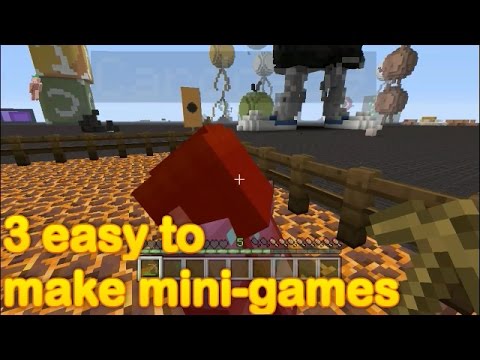 Minecraft - 3 easy to make mini games (part 10) - YouTube
