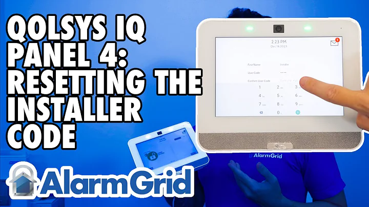 Qolsys IQ Panel 4: Resetting the Installer Code