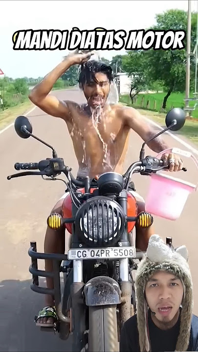 Mandi diatas motor