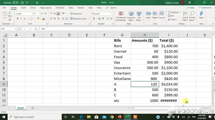 Remove dollar ($) sign and unnecessary decimals from the cell/column from  MS excel