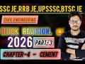 Civil Engineering Cement Revision | Chapter-4 | Part-3 | All JE Exams 2026