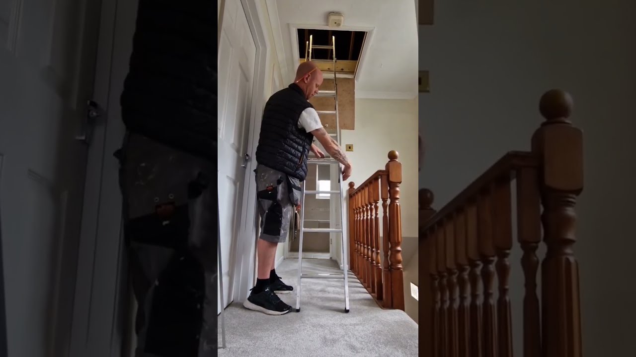 Using the Youngman Telescopic Loft Ladder YouTube