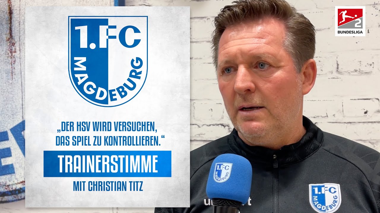 Trainerstimme: Christian Titz vor dem Heimspiel gegen den Hamburger SV