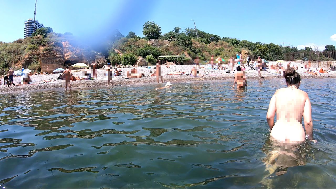 Одесса, нудистский пляж «Чкаловский», 2021, 4K — обзор пляжа, качество воды, подводный мир