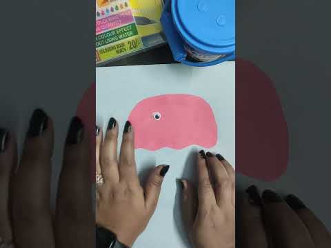 Blow painting with
