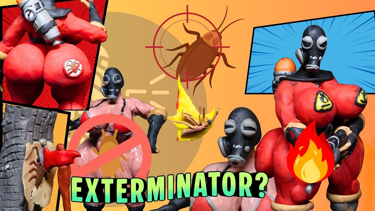 Для борьбы с вредителями вызвали компанию Pyro! АНИМАЦИЯ