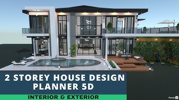 PLANNER 5D | 2 STOREY HOUSE DESIGN | INTERIOR & EXTERIOR DESIGN