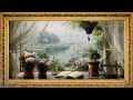 Vintage harbor view: Screensaver live wallpaper for tv | Relaxing jazz framed tv art 4K