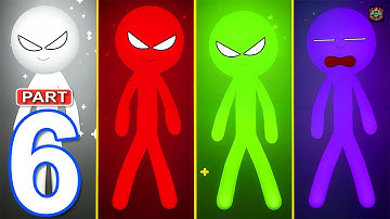 Stickman Party - Gameplay Part 6 Random MiniGames 1 2 3 4 Players Free New Update - Android Gameplay