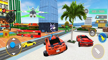 Army Bus Robot transport - Bus,plane,Robot Car Game #29 Android Game Play