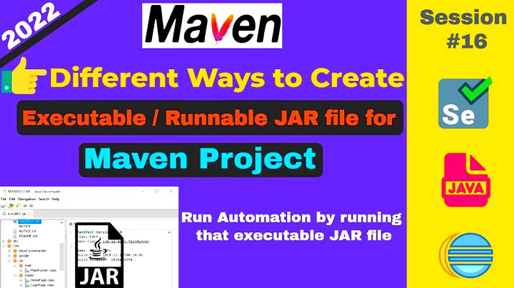 How to create Executable JAR of Maven Project | Run automation by running executable JAR file [2022]