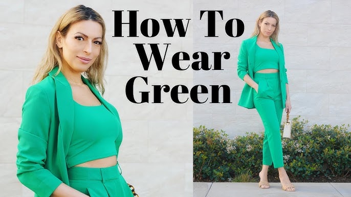 Bright Green Pants Outfit Ideas. Kelly Green, Emerald Green Pants