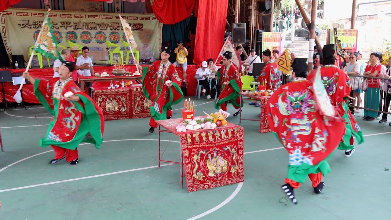 4K影片 - 走午朝祭神 片段3 - 2024長洲太平清醮 農曆甲辰年 四月初七日 - Cheung Chau Da Jiu Festival 長洲北帝廣場 2024年5月14日