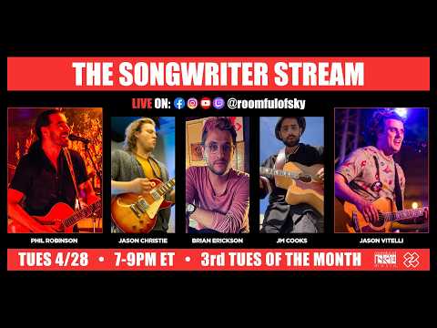 The Songwriter Stream (5 Acts, feat. Brian Erickson, JM COOKS & Jason Christie)
