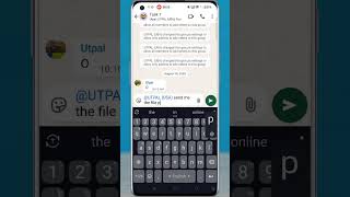 How to Mention Someone on WhatsApp Group Chat #shorts