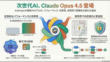 【速報】Claude Opus 4.5発表！世界最高のAIエージェント＆コーディング性能が劇的進化【価格/新機能解説】