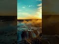 [Ambience] beautiful sunset at a waterfall