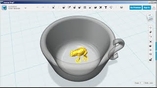 Famous 123D Design:  Teacup With a Frog Profile