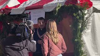 Shayne Wells with Fox 9 at the Cathedral 2023
